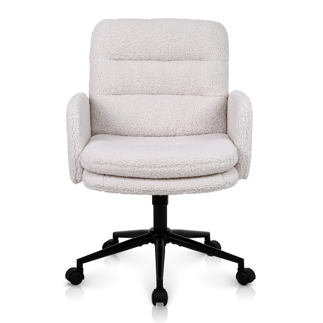Youhauchair Schreibtischstuhl, Schminktisch Stuhl aus Kunstpelz, Bequemer Drehstuhl Schreibtisch Stu