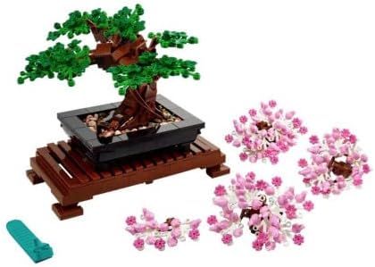 LEGO 10281 Icons Bonsai Baum Set für Erwachsene, Pflanzen Home Deko Set mit Blumen, Geschenk zum Mut