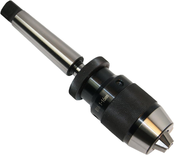 Schnellspannbohrfutter B16 1-16 mm mit MK2 Kegeldorn inkl. Austreiblappen + Austreibkeil Bohrfutter