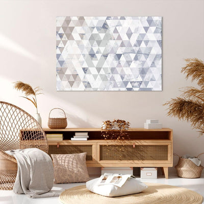 Bilder auf Leinwand 100x70cm Leinwandbild mit Rahmen Abstraktion modern Gross Wanddeko Bild Schlafzi