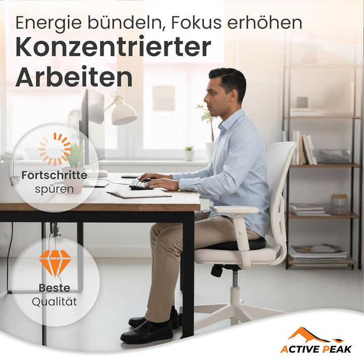 Balance Kissen Orthopädisches Sitzkissen Ø 32 cm Gleichgewichtstrainer mit Noppen Balancekissen aufb