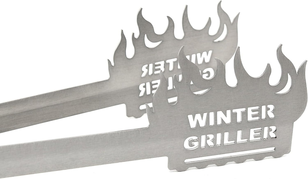 Grillzange Winter Griller, spülmaschinengeeignet, Geschenkidee, Männergeschenk, Wintergrillen, Grill
