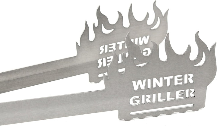 Grillzange Winter Griller, spülmaschinengeeignet, Geschenkidee, Männergeschenk, Wintergrillen, Grill