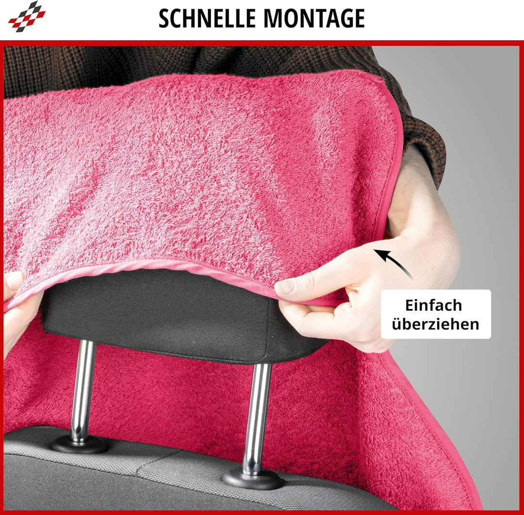 Walser Sitzaufleger Multicover, universal Auto-Sitzauflage, waschbarer Autositz-Überwurf pink, Pink