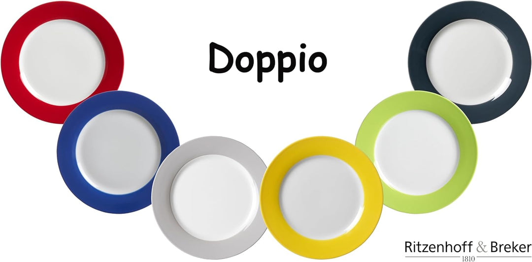 Tafelservice Doppio, 8-teilig, Anthrazit Anthrazit Tafelservice, Anthrazit Tafelservice