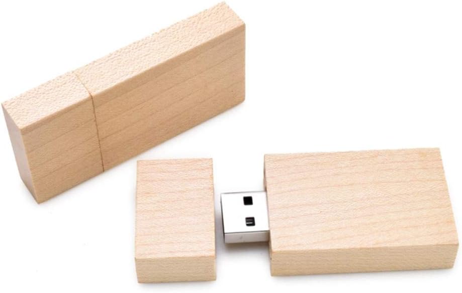 Anloter USB-Speicherstick, 8 GB, USB 3.0, Walnussholz, für Datum, High Speed 3.0, 8 GB / 3.0, 5 Stüc