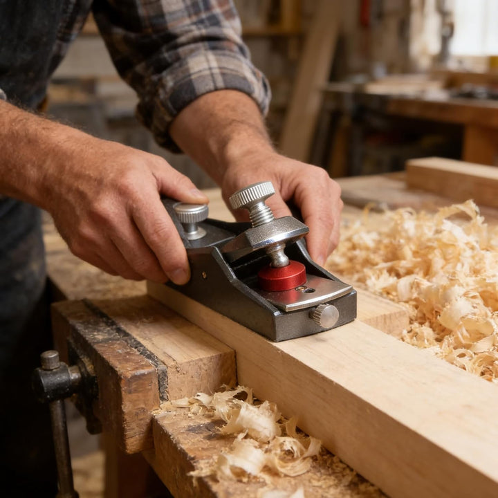 Holzhobel Handhobel, Mini Hobel Einhandhobel Kantenhobel, SchnittstäRke Einstellbar Holzbearbeitung