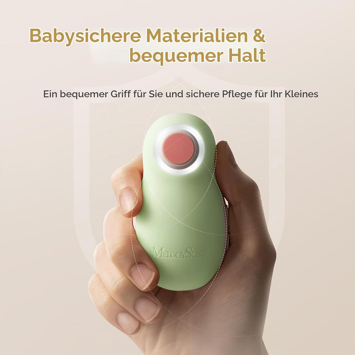 MelodySusie Elektrische Nagelfeile für Baby, Wiederaufladbare Baby Nagelfeile Elektrisch mit kabello