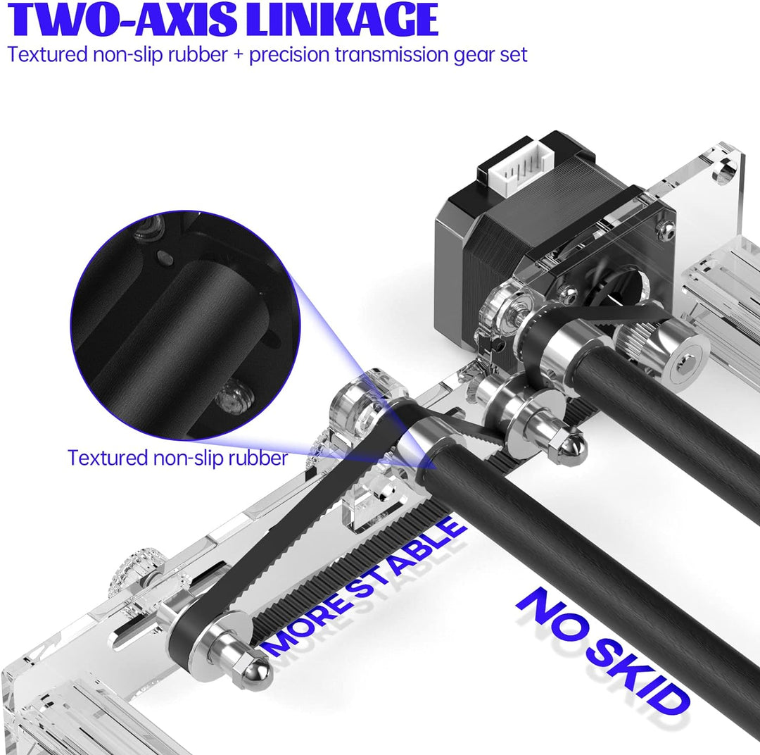 SCULPFUN Laser-Rotationswalze Rotary Roller Laser gravurmaschine Y-Achsen-Rotationswalze, 360°-Drehu