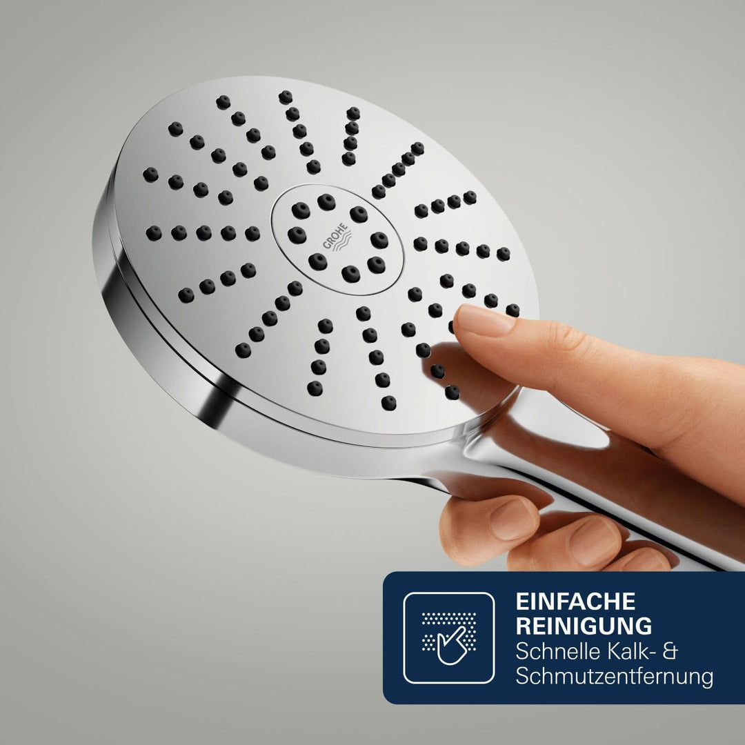 GROHE Vitalio Joy+ 120, wassersparender Duschkopf mit Boost-Funktion für mehr Strahlpower, 8l pro Mi