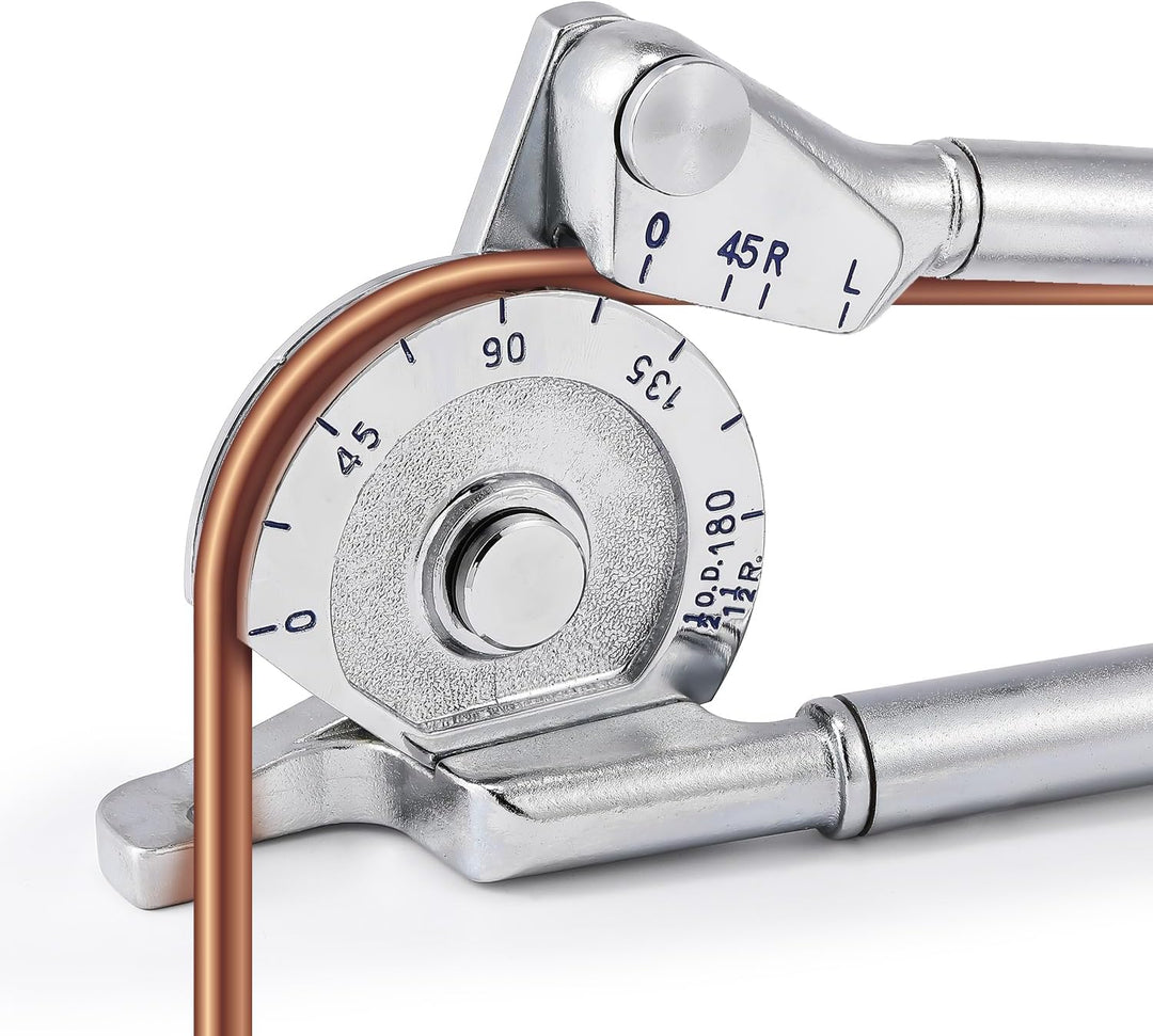 CGOLDENWALL Manuelle Rohrbiegemaschine 1/2'' Aussendurchmesser Hochleistungs-Rohrbieger 0-180 Grad f