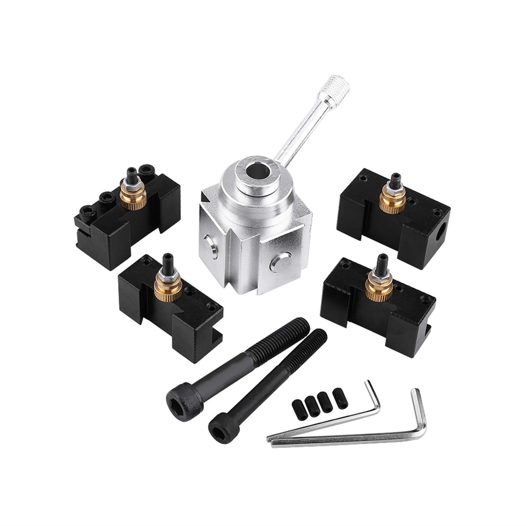 Drehbank-Schnellwechselwerkzeug, Set aus Aluminiumlegierung Schnellwechsel-Mini-Drehwerkzeughalter u