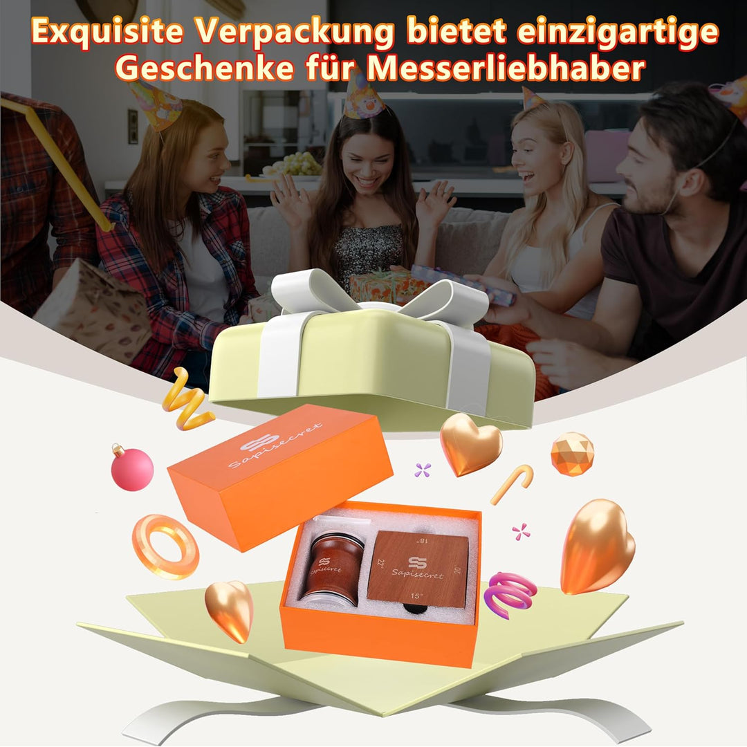 Manuelle Magnetischer Rollenschärfer Messerschärfer für Küchenmesser, Professioneller Messerschärfer