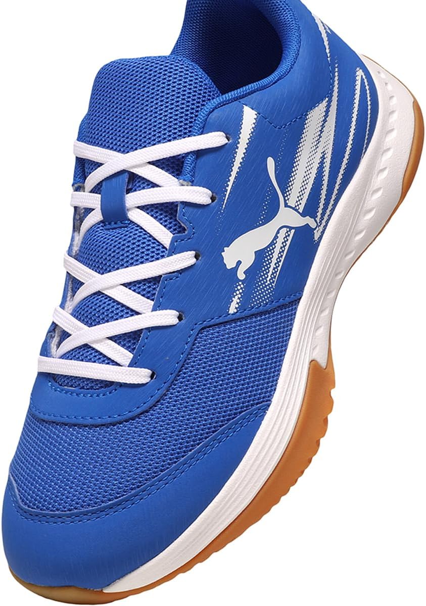 PUMA Unisex Kinder Varion Li JrIndoor Court Shoe 34 EU Puma Team Royal Puma White Gum, 34 EU Puma Te