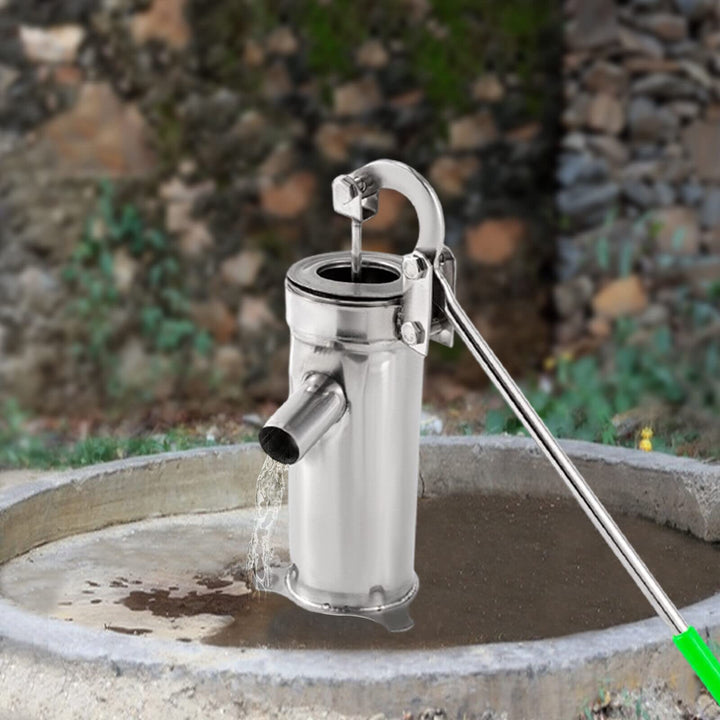 Edelstahl Schwengelpumpe Wasserpumpe Handpumpe Gartenpumpe Edelstahl,Wasserpumpe Tiefbrunnenwasserpu