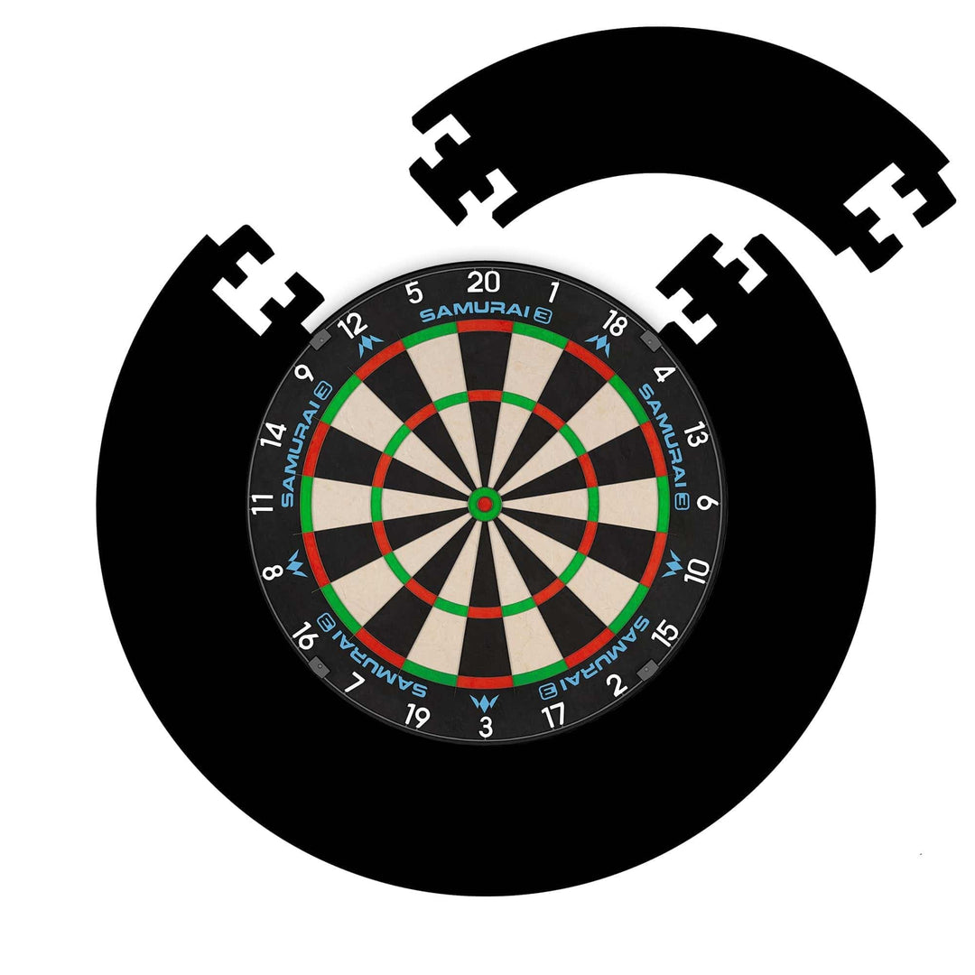 Mission Darts Samurai 3 Dartscheiben-Set | Dartscheibe und schwarze Puzzleumrandung