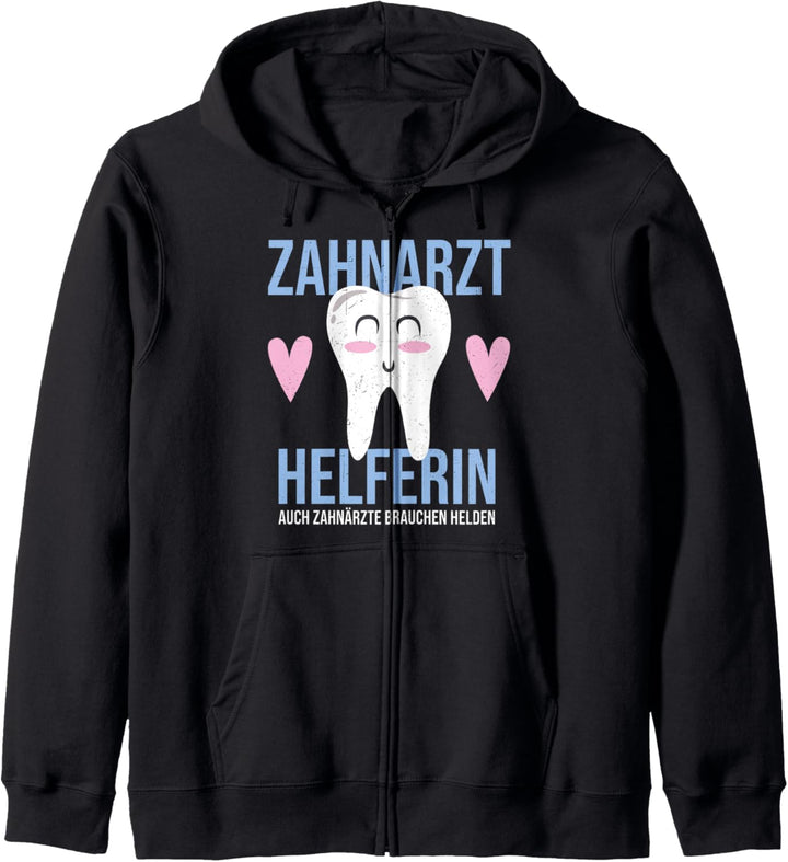 Witziger Zahnarzthelferin Spruch - Helfer von Zahnärzten Kapuzenjacke