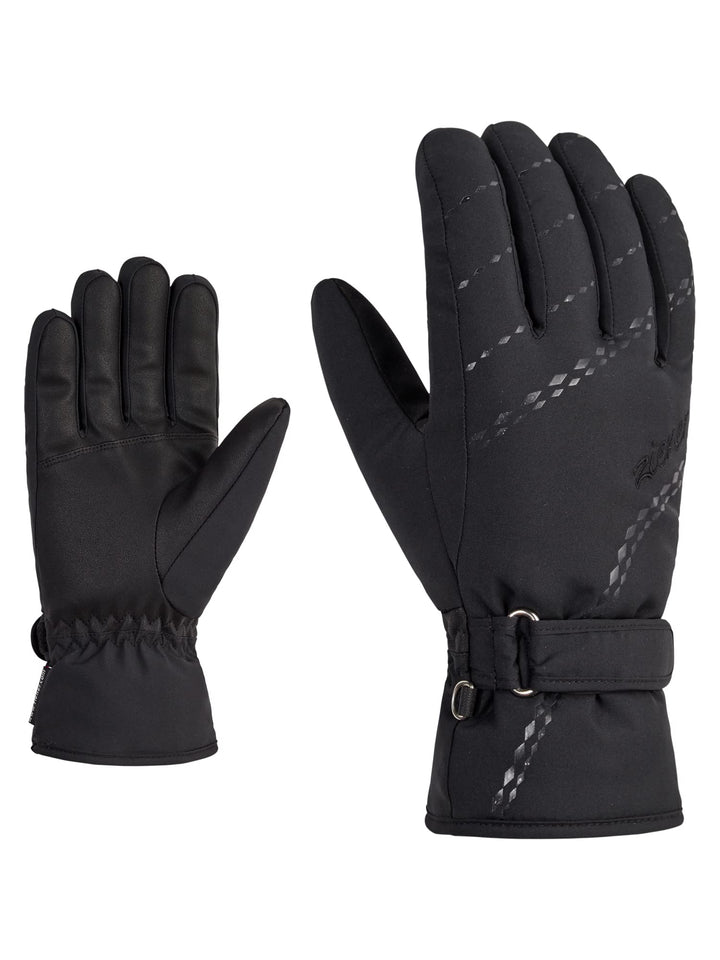 Ziener Damen Korva Ski-Handschuhe/Wintersport | warm, atmungsaktiv 6.5 Schwarz, 6.5 Schwarz