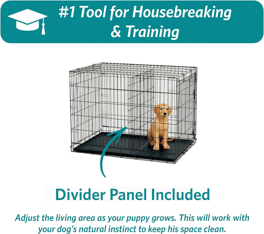 MidWest Homes for Pets iCrate Modell 1524 Hundebox, ca. 61 cm lang, mit Doppeltür, auslaufsicherer B