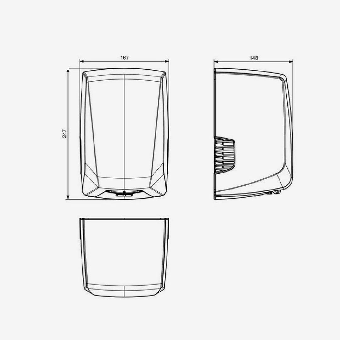 Jofel - Optischer Hochleistungs-Händetrockner (505 Km/h) Niedriger Stromverbrauch 1200W, automatisch