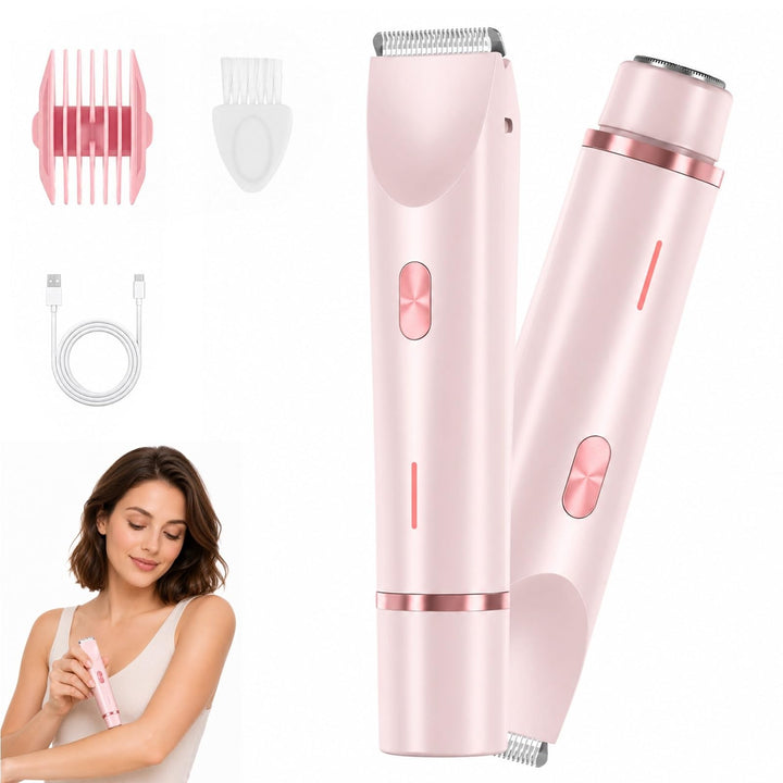 Aluvea Smooth Trim, Aluvea Smooth Trim Rasierer, 5-in-1 Damen Rasierer, Sanfte Haarentfernung für Gl