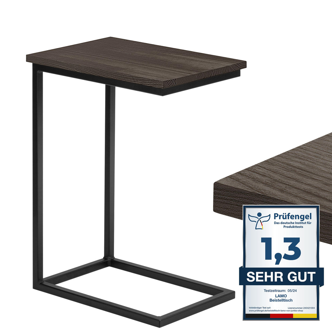 LAMO Manufaktur Beistelltisch | Laptoptisch | Sofatisch | mobiler Kaffeetisch | Nachttisch | 45x30x6
