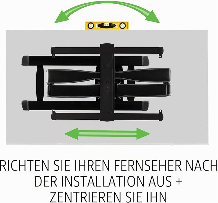 Sanus Vlf728 (B2) Slim Full Motion TV-Halterung, schwenkbar, 42-90 Zoll, Schwarz Einzelbett, Einzelb