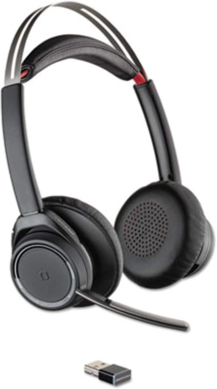 Plantronics Both Ear Headband with Clip with Voyager Focus Charging Station (B825)