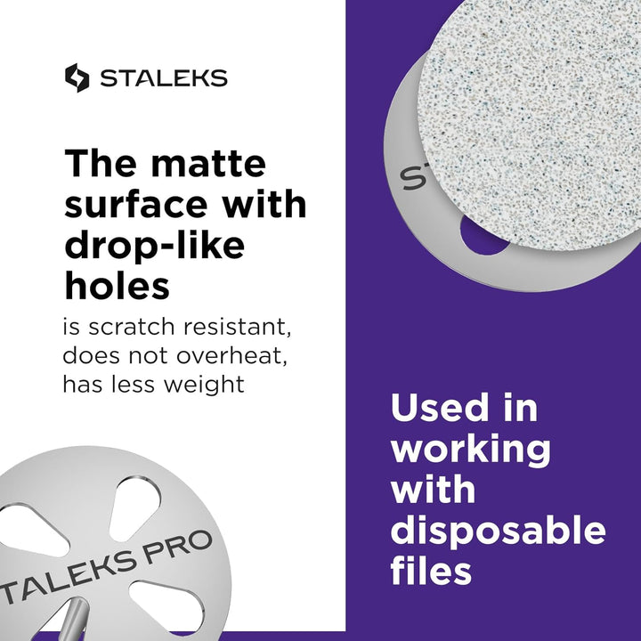 STALEKS Pododisc 10 mm Pediküre + 5 Nachfüllpackungen Limette 180 Grit Professioneller Haushaltsgebr