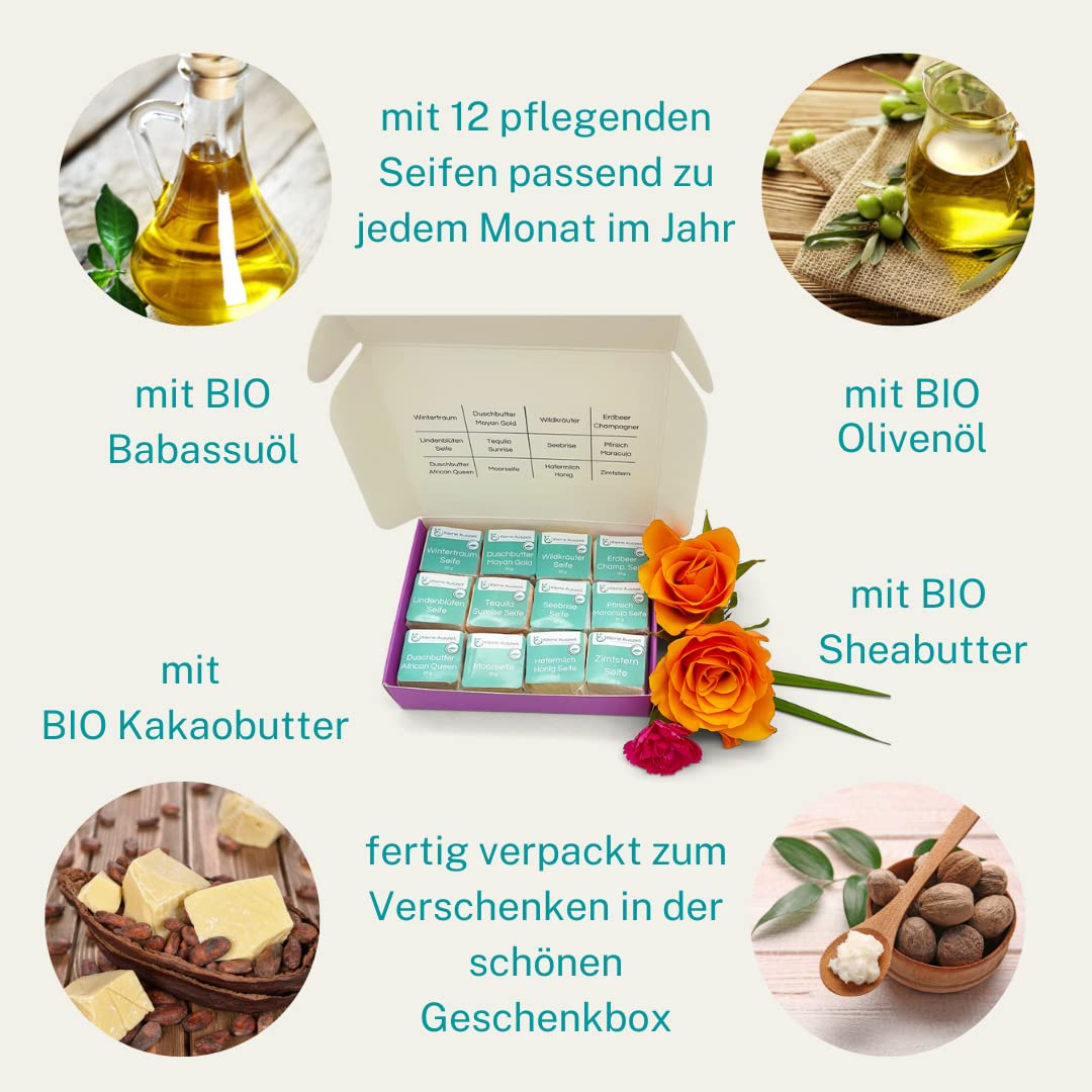 Kleine Auszeit Manufaktur, 12 Naturseifen Reise durch&