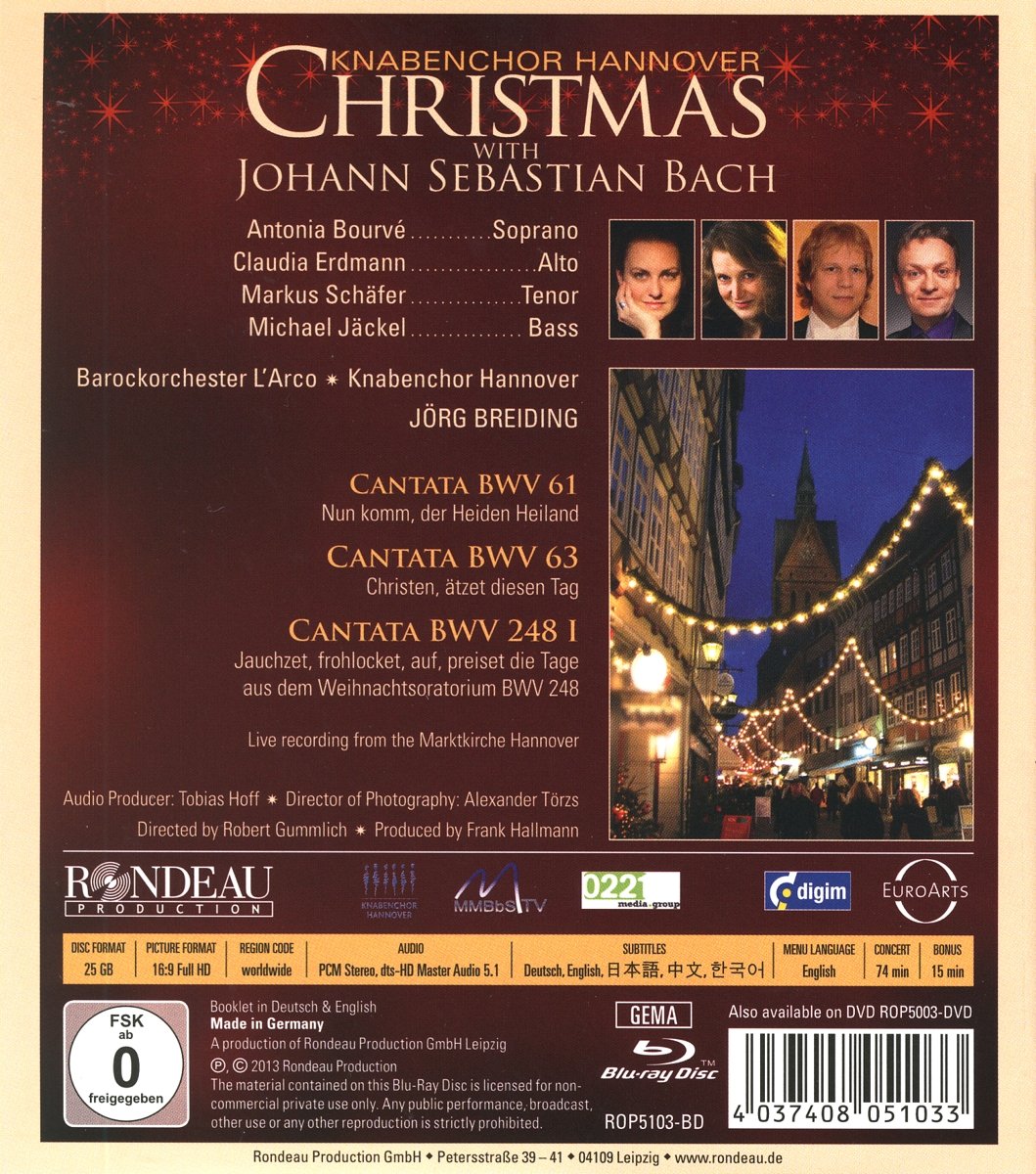 Christmas with Johann Sebastian Bach, Blu-ray