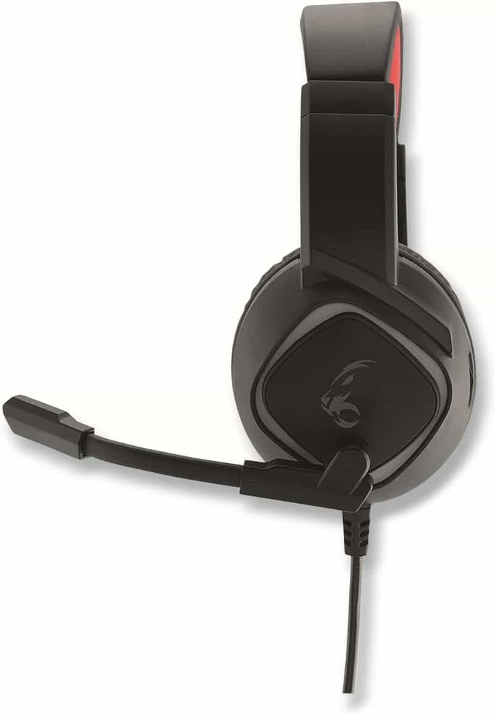 MediaRange MRGS301 Gaming 7.1 Surround Headset mit Kabel schwarz/rot einheitlich