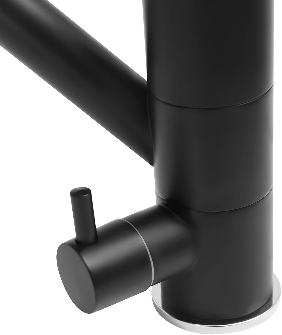 3 Wege Wasserhahn Küche Trinkwasserhahn 360° Drehbar Küchenarmatur 3 in 1 Mischbatterie für Wasserfi