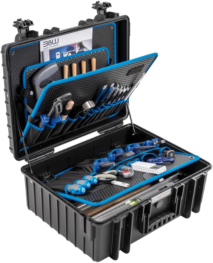 B&W tough.case JET6000 mit Gasdruckfeder (Lieferung erfolgt ohen Werkzeug), tool.case PP.293.P Schwa