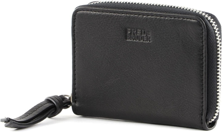 FREDsBRUDER Ginsberg Geldbörse Leder 11 cm, Schwarz