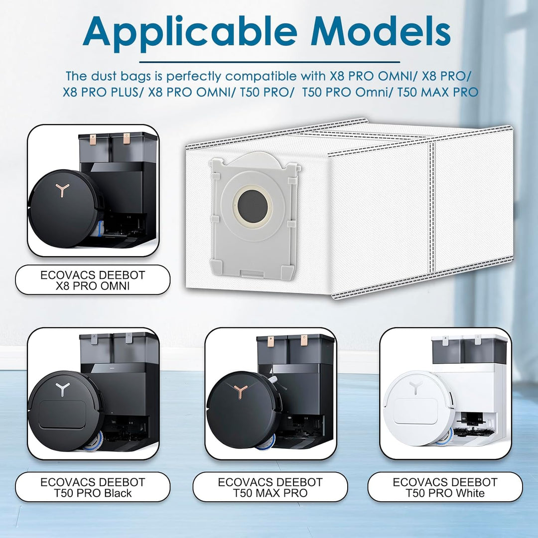 (16 Stück) X9 PRO Omni Ersatz Staubsaugerbeutel für Ecovacs Deebot X8 Pro OMNI/ T50 PRO Omni/ X8 Omn