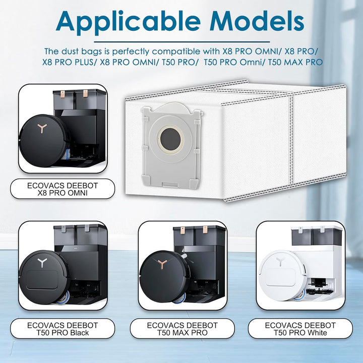 (16 Stück) X9 PRO Omni Ersatz Staubsaugerbeutel für Ecovacs Deebot X8 Pro OMNI/ T50 PRO Omni/ X8 Omn