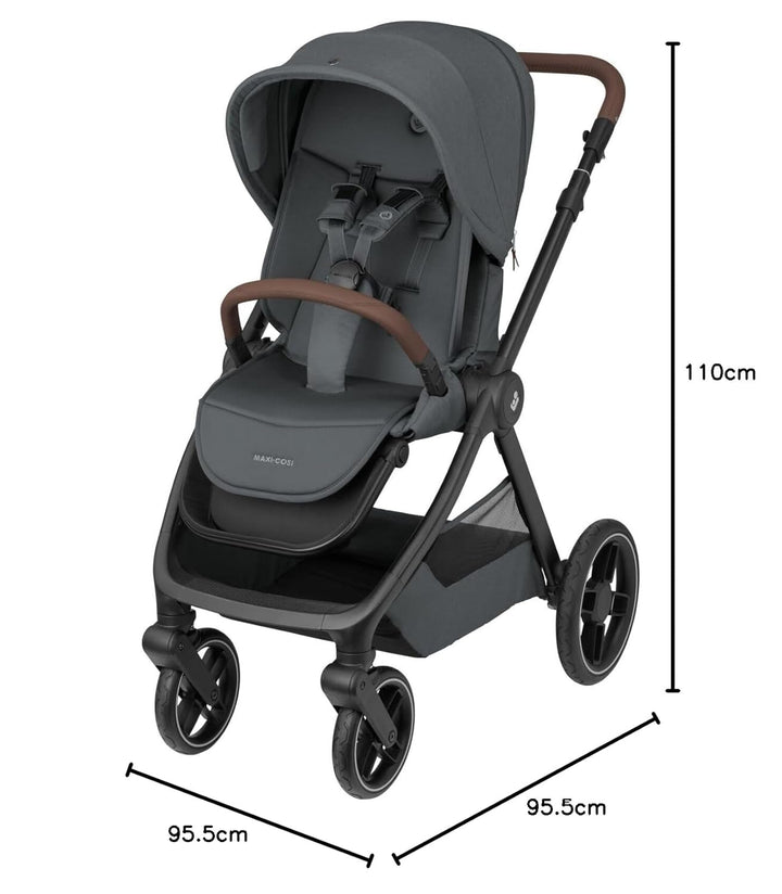 Maxi-Cosi Oxford Plus Baby Kinderwagen, 2-in-1 Set, mit Babywanne, 0–4 Jahre, 0–22 kg, kompakt zusam