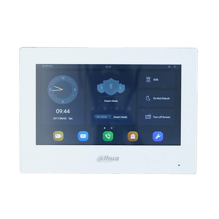 Dahua VTH5321GW-W 802.3af PoE Android 7-Inch IP Indoor Monitor, Video Intercom Monitor, Wired Doorbe