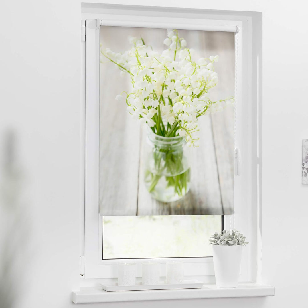 Lichtblick Klemmfix Tageslicht-Rollo mit Motiv, ohne Bohren, Blickdicht, Seitenzugrollo, Made in Ger