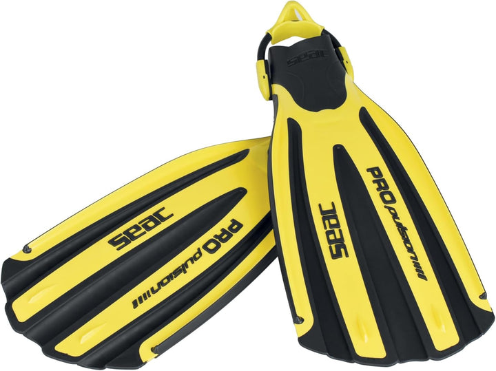 Seac PROPULSION S Geräteflossen mit Sling Straps (Bungees) Amarillo S/M, Amarillo S/M