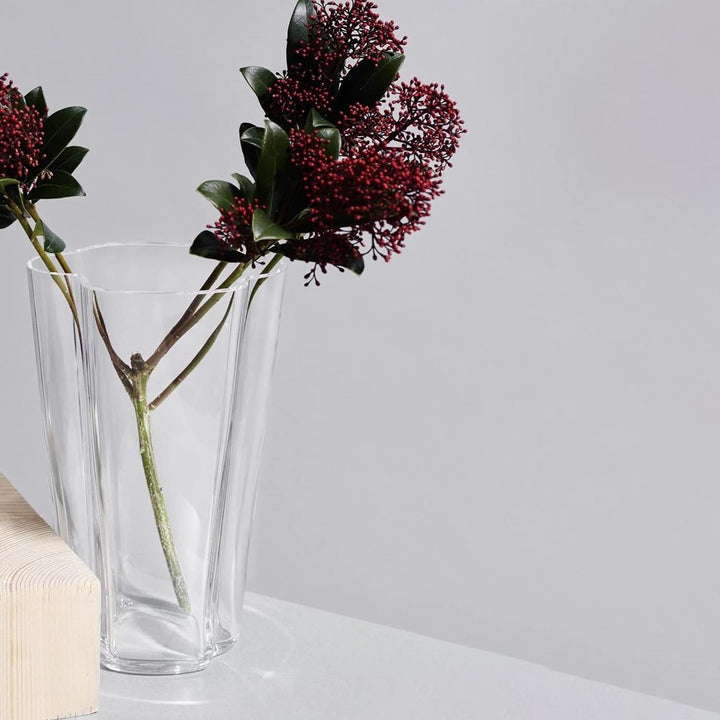 Iittala Vase Aalto 220 mm Klar aus Glas, 220 mm Klar