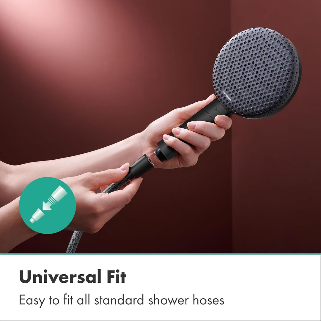 hansgrohe Raindance Alive Select S - wassersparender Duschkopf 5,7 l/min (EcoSmart+), Handbrause mit