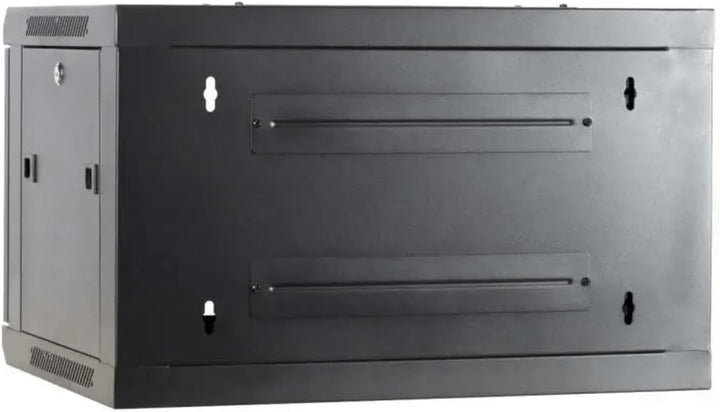 4HE Netzwerkschrank (Serverschrank) 19 Zoll Wandmontage - Metalltür - (BxTxH) 600x450x280mm - Schwar