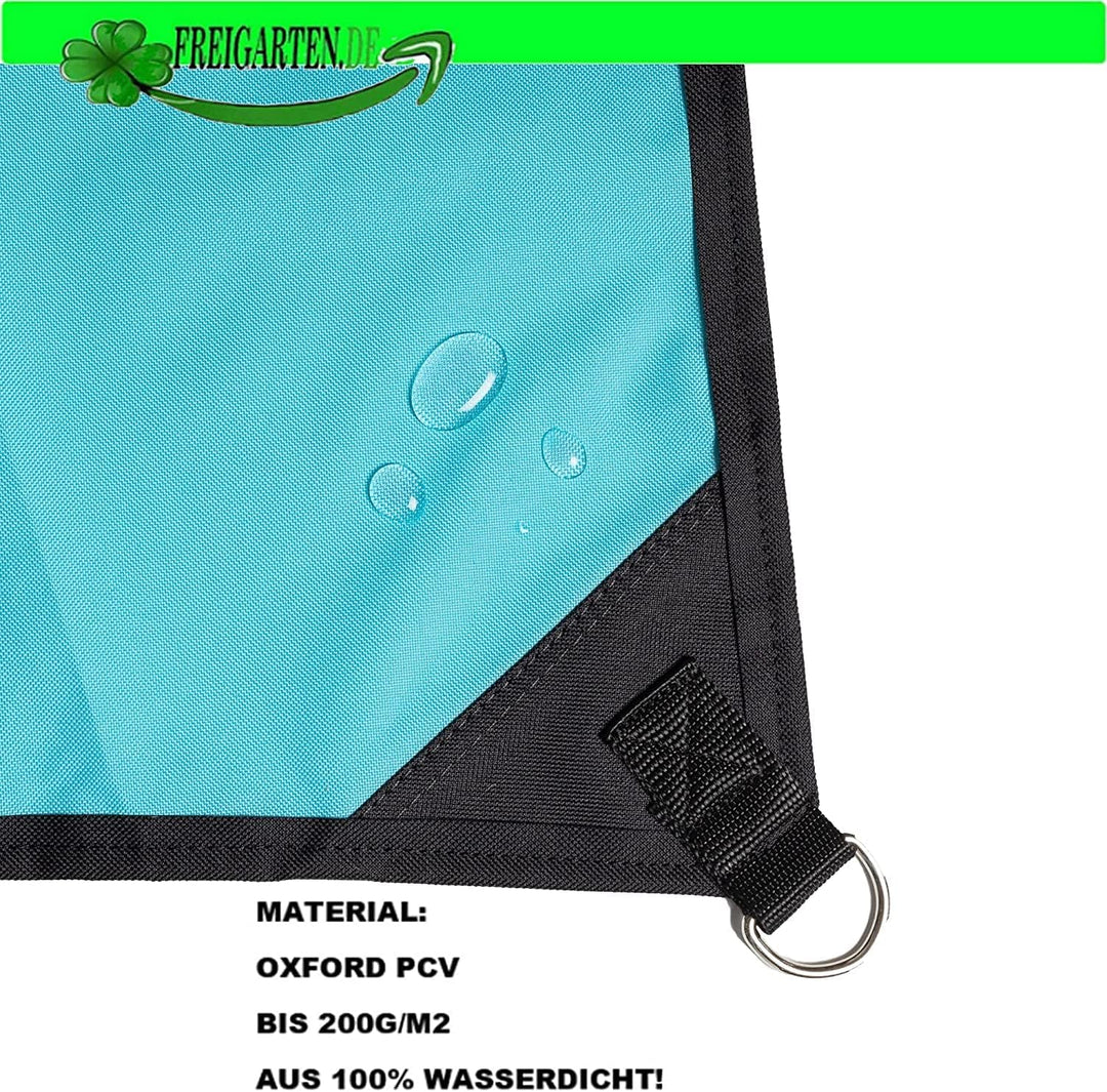 freigarten.de Sonnensegel Wasserdicht Sonnenschutz 100% Schutz vor UV dreieckig 1,6m x 1,6m x 2,2m B