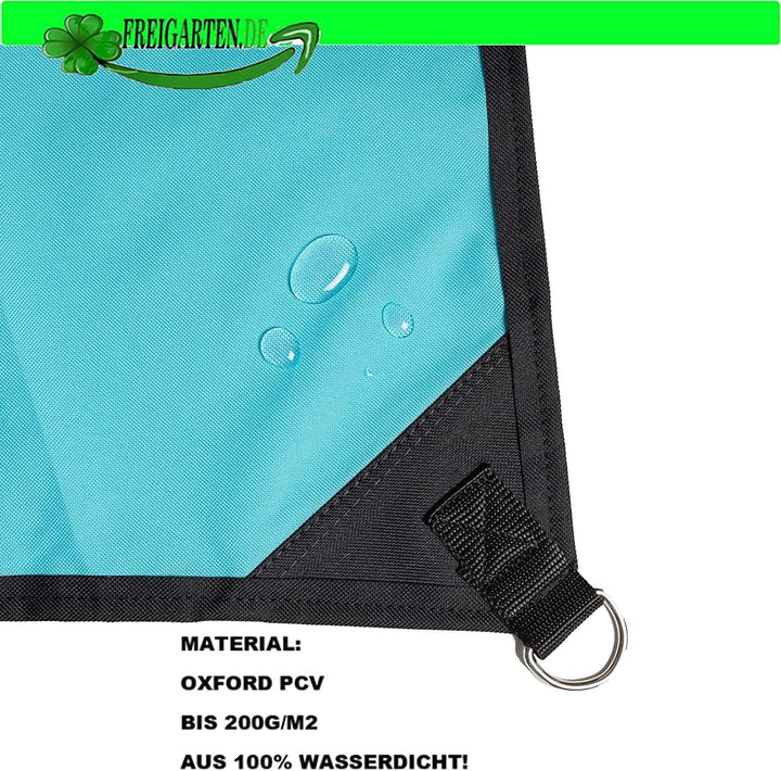 freigarten.de Sonnensegel Wasserdicht Sonnenschutz 100% Schutz vor UV dreieckig 1,6m x 1,6m x 2,2m B