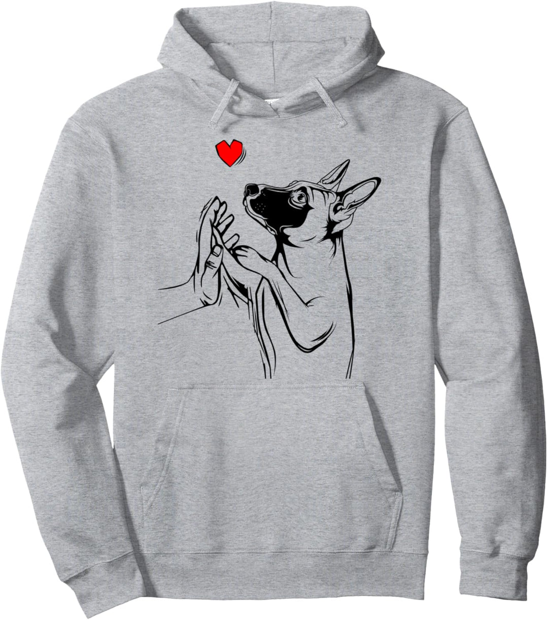 Malinois Liebe Hundehalter Frauchen Herrchen Pullover Hoodie