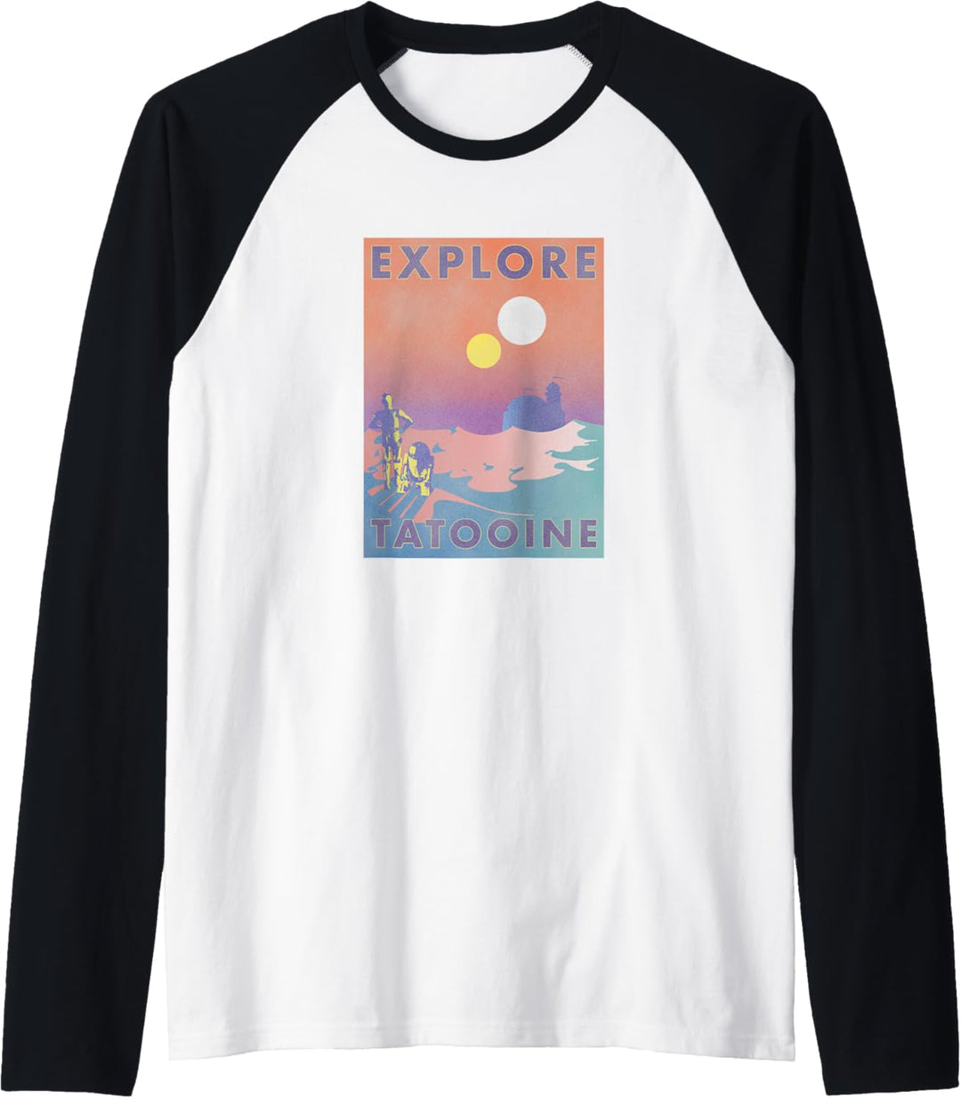 Star Wars R2-D2 & C-3PO Explore Tatooinne Poster Raglan