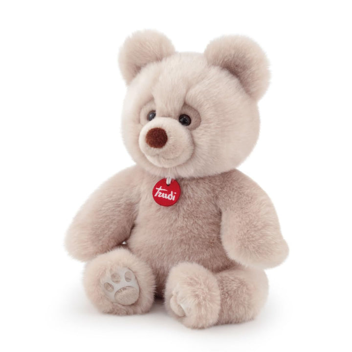 Trudi , Bear Brando: 38cm Soft beige Grey Plush Bear, Christmas, Baby Shower, Birthday or Christenin
