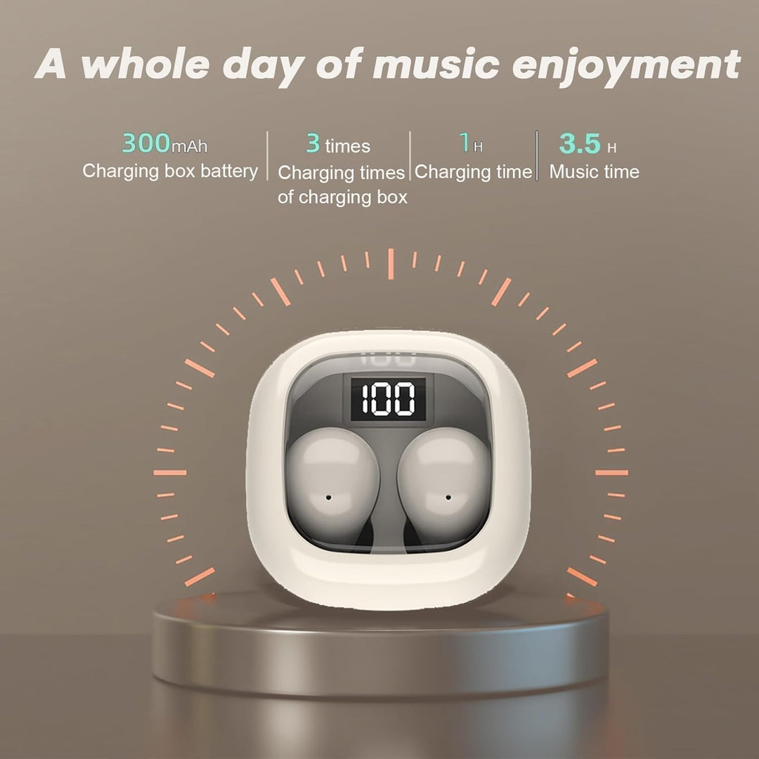 Unsichtbare kleine Mini Schlaf Kopfhörer kabellos Bluetooth im Ohr Wireless in Ear Kopfhörer Sleep E